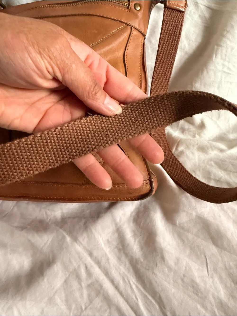 Lucky Brand vintage Y2K crossbody brown handbag shoulder bag purse